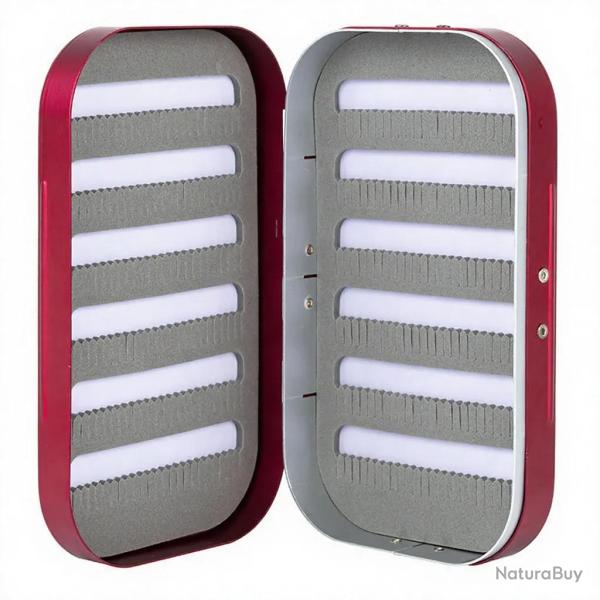Boite � mouches ARDENT PECHE aluminium AP282 rouge