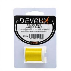 Fils de montage DEVAUX 6/0 Jaune olive
