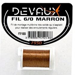 Fils de montage DEVAUX 6/0 Marron