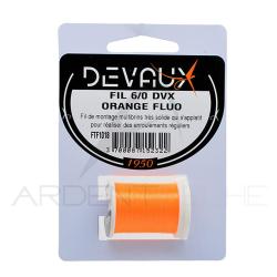 Fils de montage DEVAUX 6/0 Orange fluo