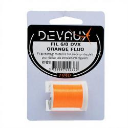 Fils de montage DEVAUX 6/0 Orange fluo