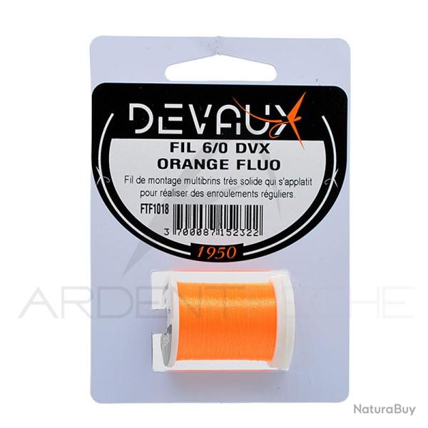 Fils de montage DEVAUX 6/0 Orange fluo