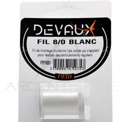 Fils de montage DEVAUX 8/0 Blanc