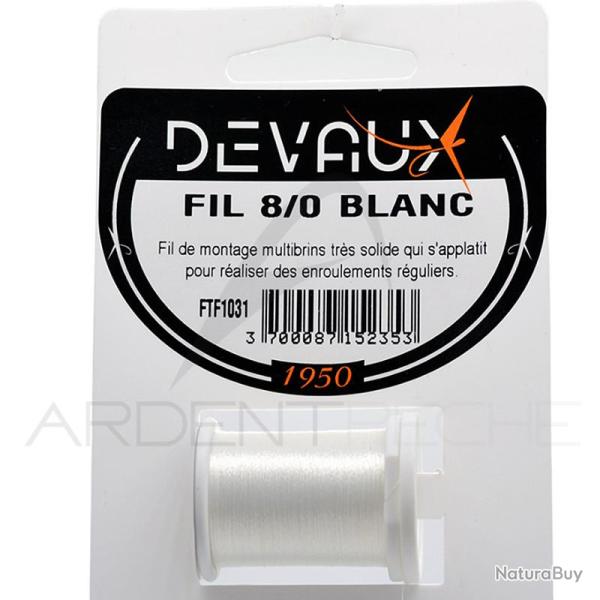 Fils de montage DEVAUX 8/0 Blanc