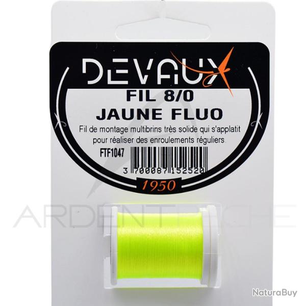 Fils de montage DEVAUX 8/0 jaune fluo
