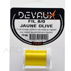 Fils de montage DEVAUX 8/0 Jaune olive
