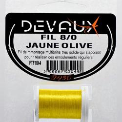 Fils de montage DEVAUX 8/0 Jaune olive