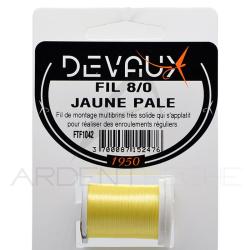 Fils de montage DEVAUX 8/0 Jaune p&acirc;le