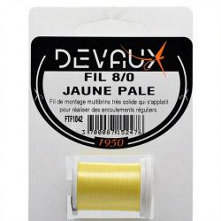 Fils de montage DEVAUX 8/0 Jaune p&acirc;le
