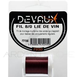 Fils de montage DEVAUX 8/0 Lie de vin