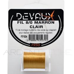 Fils de montage DEVAUX 8/0 marron clair