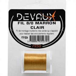 Fils de montage DEVAUX 8/0 marron clair