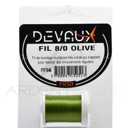 Fils de montage DEVAUX 8/0 Olive