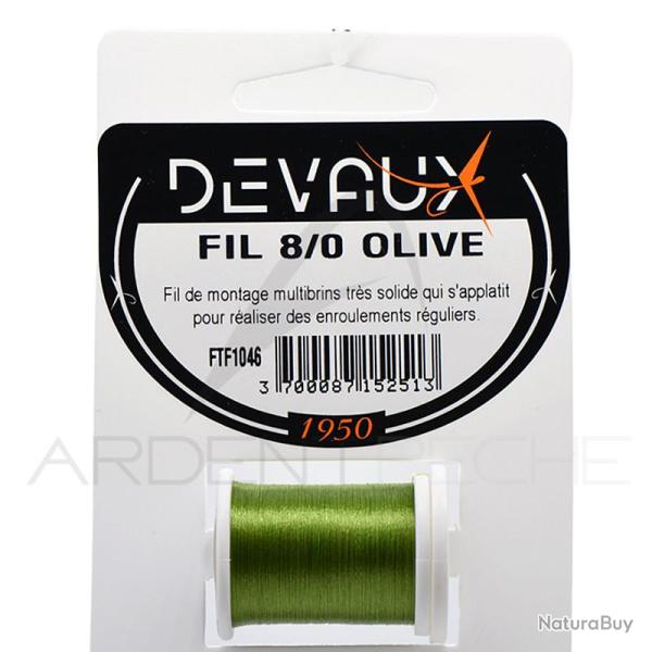 Fils de montage DEVAUX 8/0 Olive