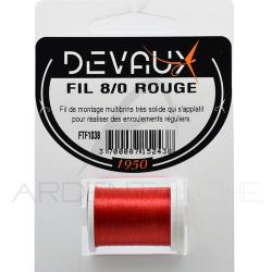 Fils de montage DEVAUX 8/0 rouge