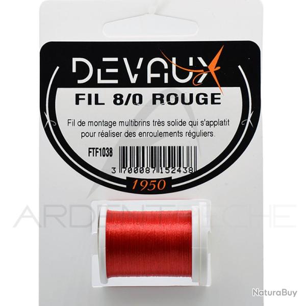 Fils de montage DEVAUX 8/0 rouge