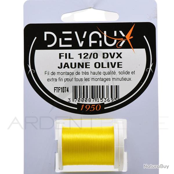 Fils de montage DEVAUX 12/0 Jaune olive