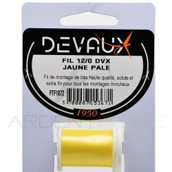 Fils de montage DEVAUX 12/0 Jaune p&acirc;le