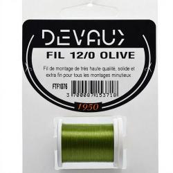 Fils de montage DEVAUX 12/0 Olive