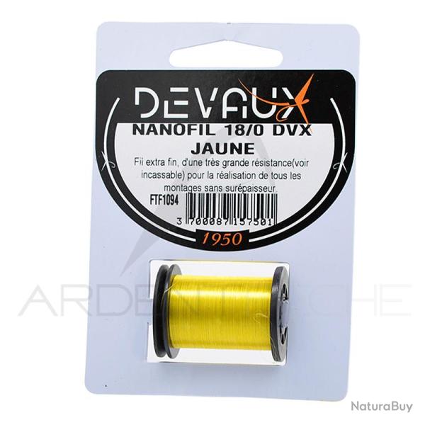 Fils de montage DEVAUX Nanofil 18/0 Jaune