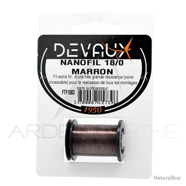 Fils de montage DEVAUX Nanofil 18/0 Marron