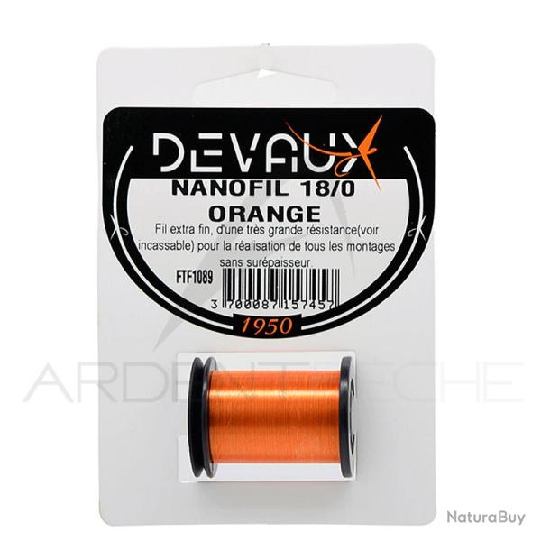 Fils de montage DEVAUX Nanofil 18/0 Orange