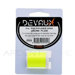 Fils de montage Polyfloss DEVAUX jaune fluo