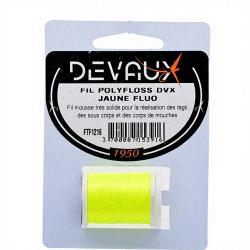 Fils de montage Polyfloss DEVAUX jaune fluo
