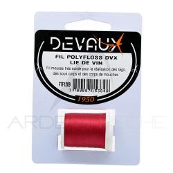 Fils de montage Polyfloss DEVAUX Lie de vin
