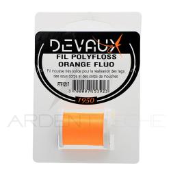 Fils de montage Polyfloss DEVAUX orange fluo