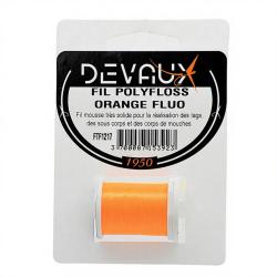 Fils de montage Polyfloss DEVAUX orange fluo