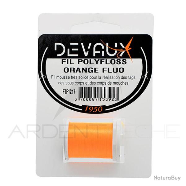 Fils de montage Polyfloss DEVAUX orange fluo