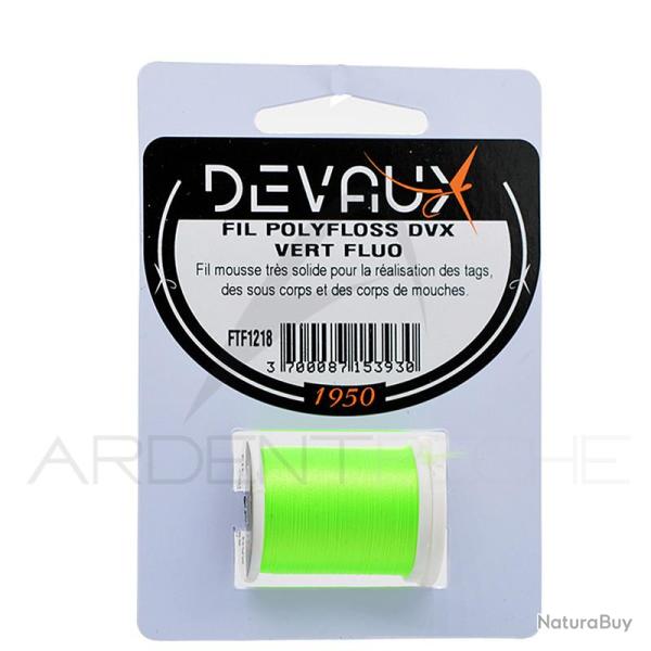Fils de montage Polyfloss DEVAUX Vert fluo