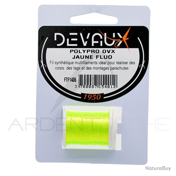Fils de montage DEVAUX Polypro jaune fluo