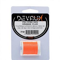 Fils de montage DEVAUX Polypro orange fluo