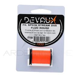 Fils de montage DEVAUX Speck Stream Fluo rouge