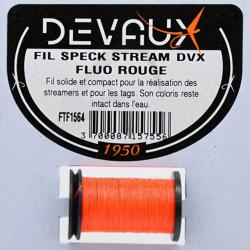 Fils de montage DEVAUX Speck Stream Fluo rouge
