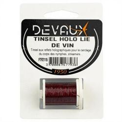 Tinsel holographique DEVAUX Lie de vin