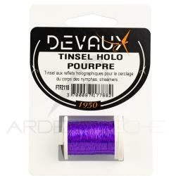 Tinsel holographique DEVAUX Pourpre