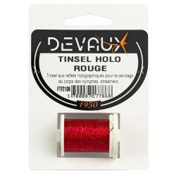 Tinsel holographique DEVAUX rouge