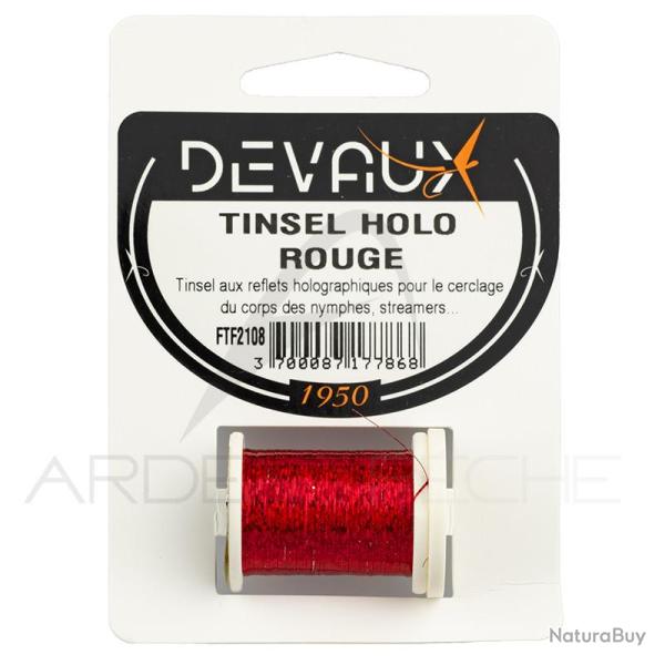 Tinsel holographique DEVAUX rouge