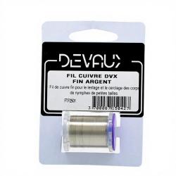 Tinsel Fil de cuivre DEVAUX fin Argent