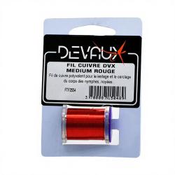 Fil de cuivre DEVAUX m&eacute;dium rouge