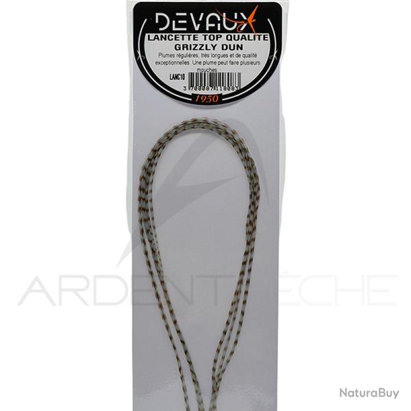 Lancettes de coq DEVAUX Top qualit� Grizzly dun