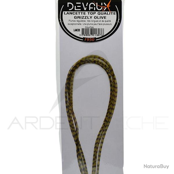 Lancettes de coq DEVAUX Top qualit� Grizzly olive