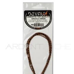 Lancettes de coq DEVAUX Top qualit&eacute; Grizzly roux