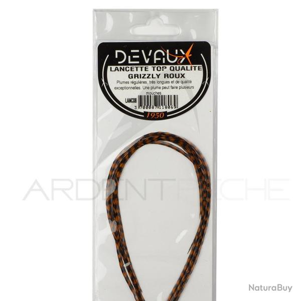 Lancettes de coq DEVAUX Top qualit� Grizzly roux