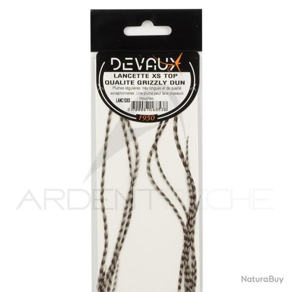 Lancettes de coq DEVAUX XS Top qualit� Grizzly dun