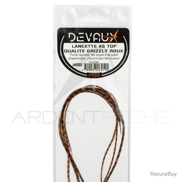 Lancettes de coq DEVAUX XS Top qualit� Grizzly roux