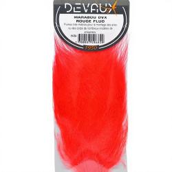 Marabou DEVAUX rouge fluo